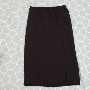 Black pencil skirt